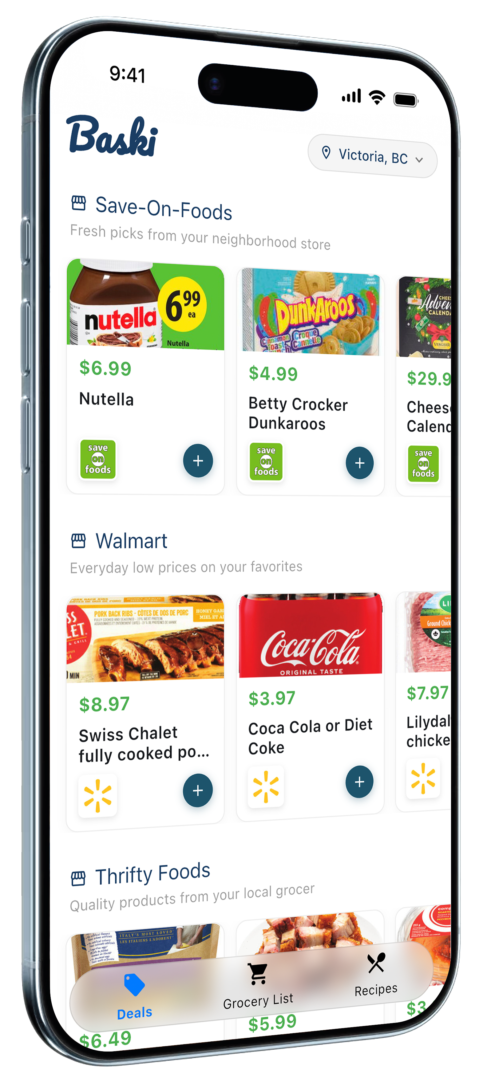 Baski app main screen